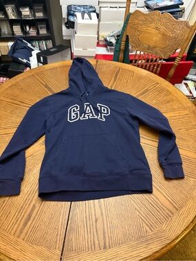 GAP Navy Hoodie with White Embroidered Logo